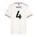 Arsenal Ben White #4 Tredjedrakt Dame 2025-26 Korte ermer